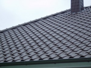 Schwarzes Dach